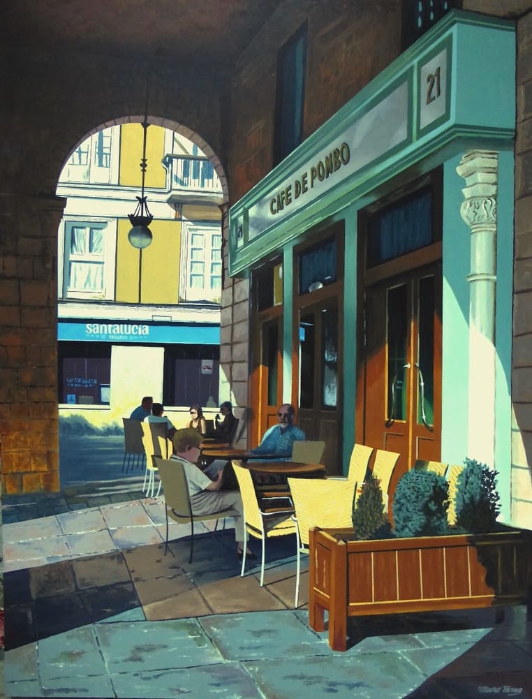 Cafe Pombo (Santander), José Ramón Muro, źródło Wikimedia Commons