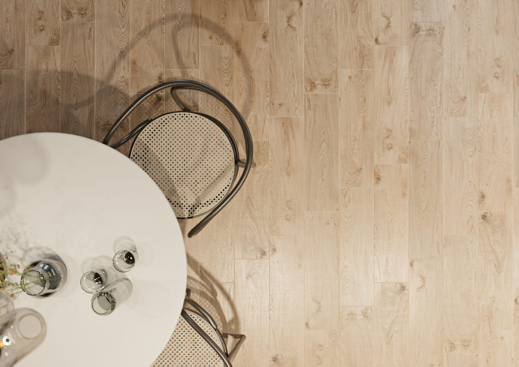 Wizualizacje mebli typu flatlay